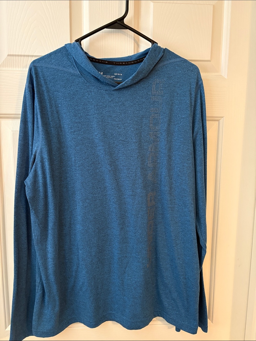 Under Armour Heathered Blue HeatGear Long Sleeve Hoodie